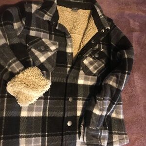 Boys 6/7 Sherpa button up